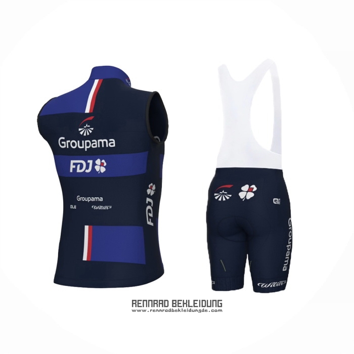 2024 Windweste Groupama-FDJ Wei Blau Und Tragerhose